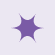 A simple, stylized star shape in lavender color set against a muted purple background.