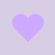 A simple purple heart icon on a lavender background, symbolizing love and affection.